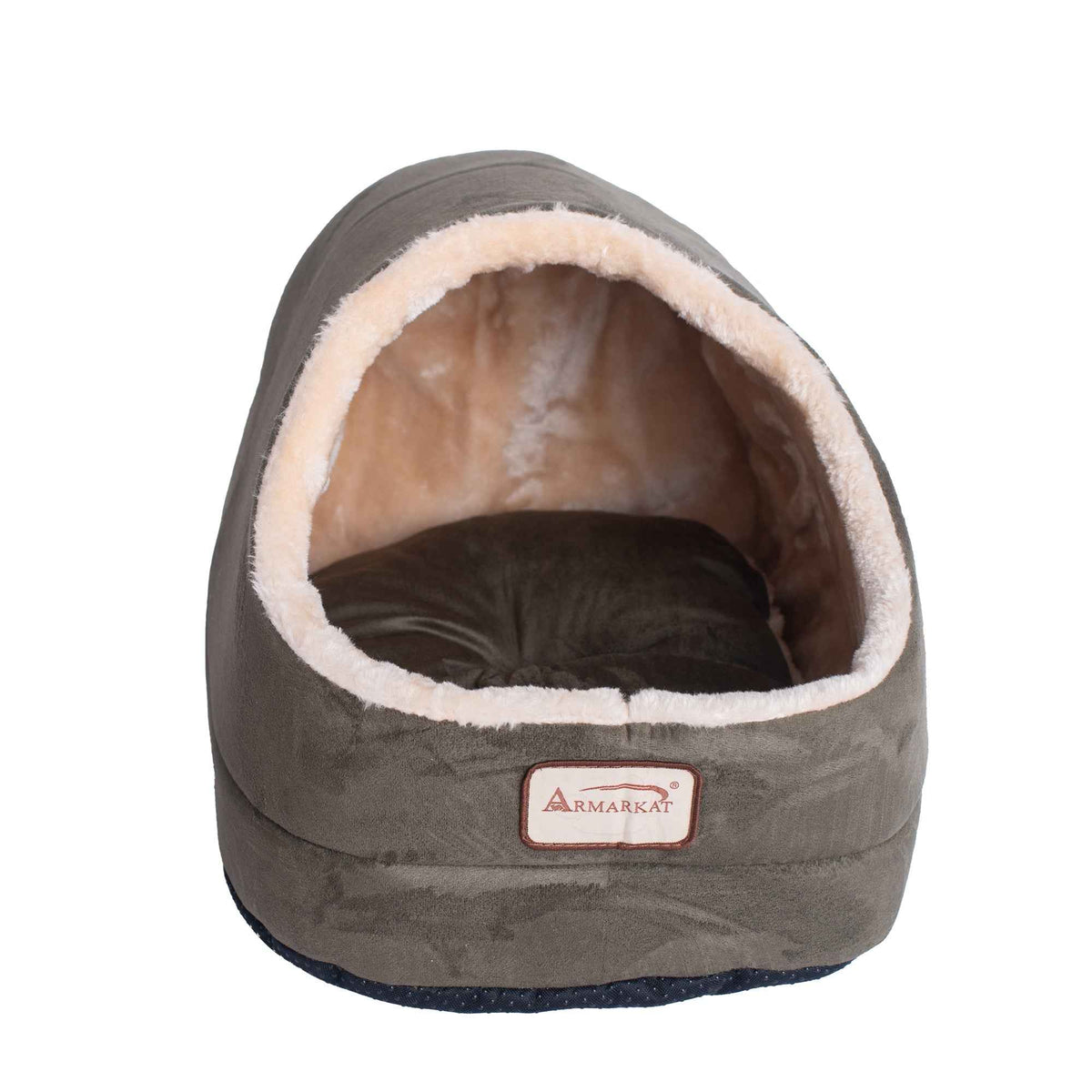 Armarkat faux suede Cat Bed and Cave  18"(L) x 12.5"(W) x 11.5"(H)  C18HML/MH Laurel Green