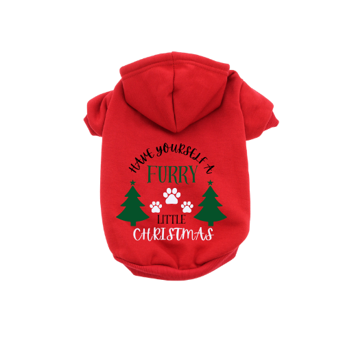 Have Yourself a Furry Little Christmas Dog Hoodie