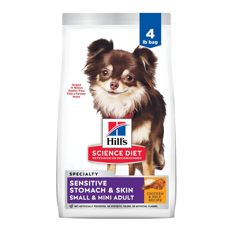 Hills Science Diet Adult Sensitive Stomach & Skin Small & Mini Chicken Recipe Dry Dog Food Bag