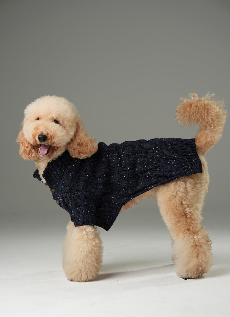 Glacier Pet Sweater-Navy
