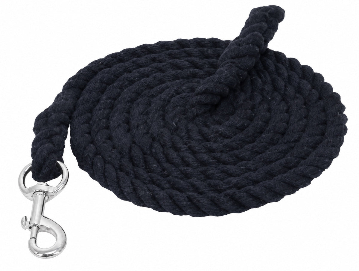 Gatsby Cotton 8ft Lead with Bolt Snap - Navy - 8