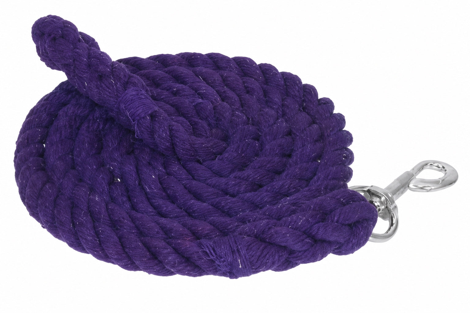Gatsby Cotton 10ft Lead/Bolt Snap - Purple - 10