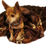 Exotic Fur Brown/Gold & Brown Mink Cuddle Pouch