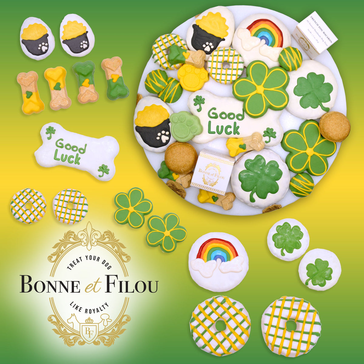 Bonne et Filou – Good Luck Dog Treat Gift Box