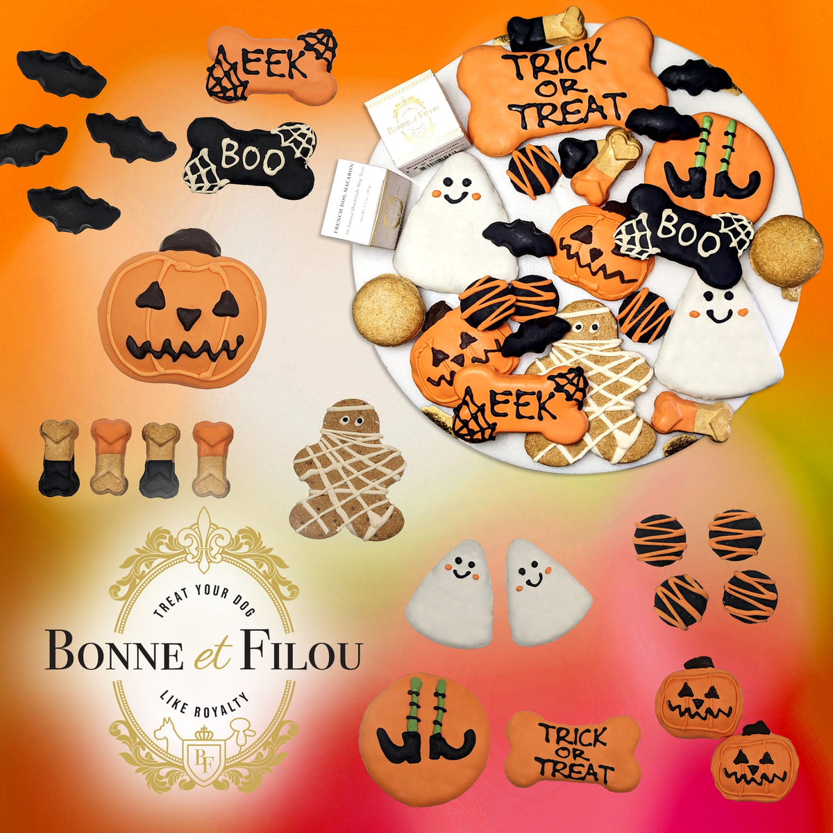 Bonne et Filou – Halloween Dog Treat Gift Box