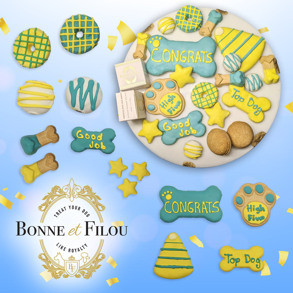 Bonne et Filou – Winter Dog Treat Gift Box