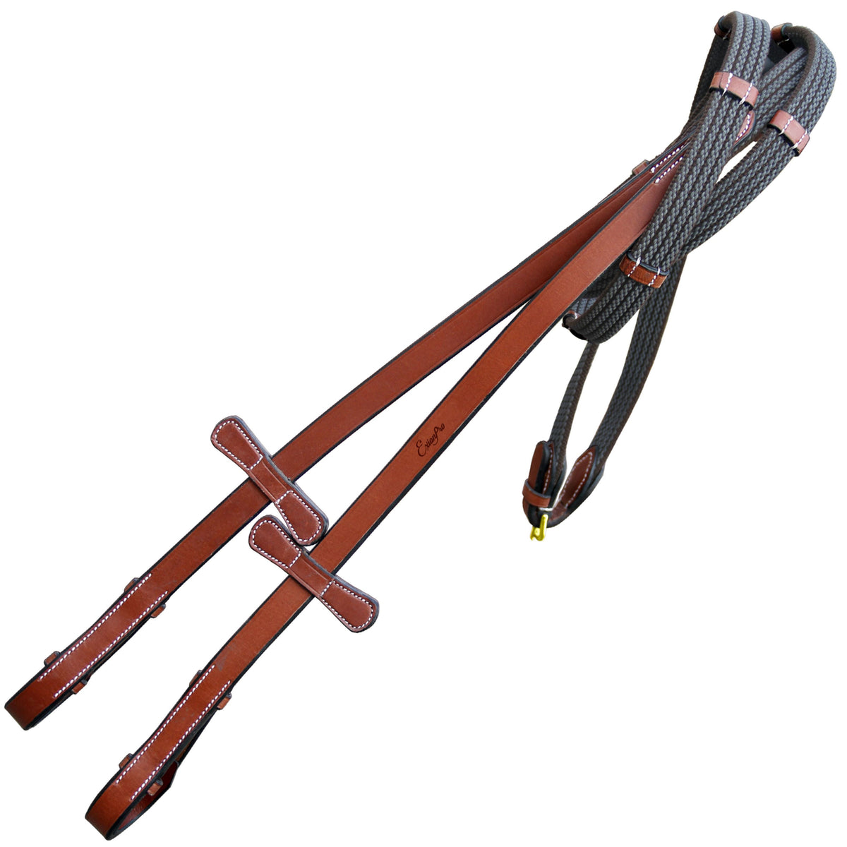 ExionPro Rubber Web Reins - HT Animal Supply