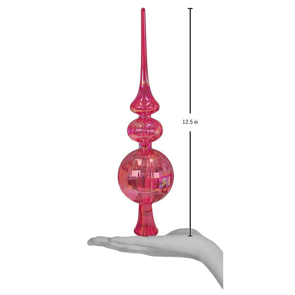 Old World Christmas: Retro Winter Blush Christmas Tree Topper
