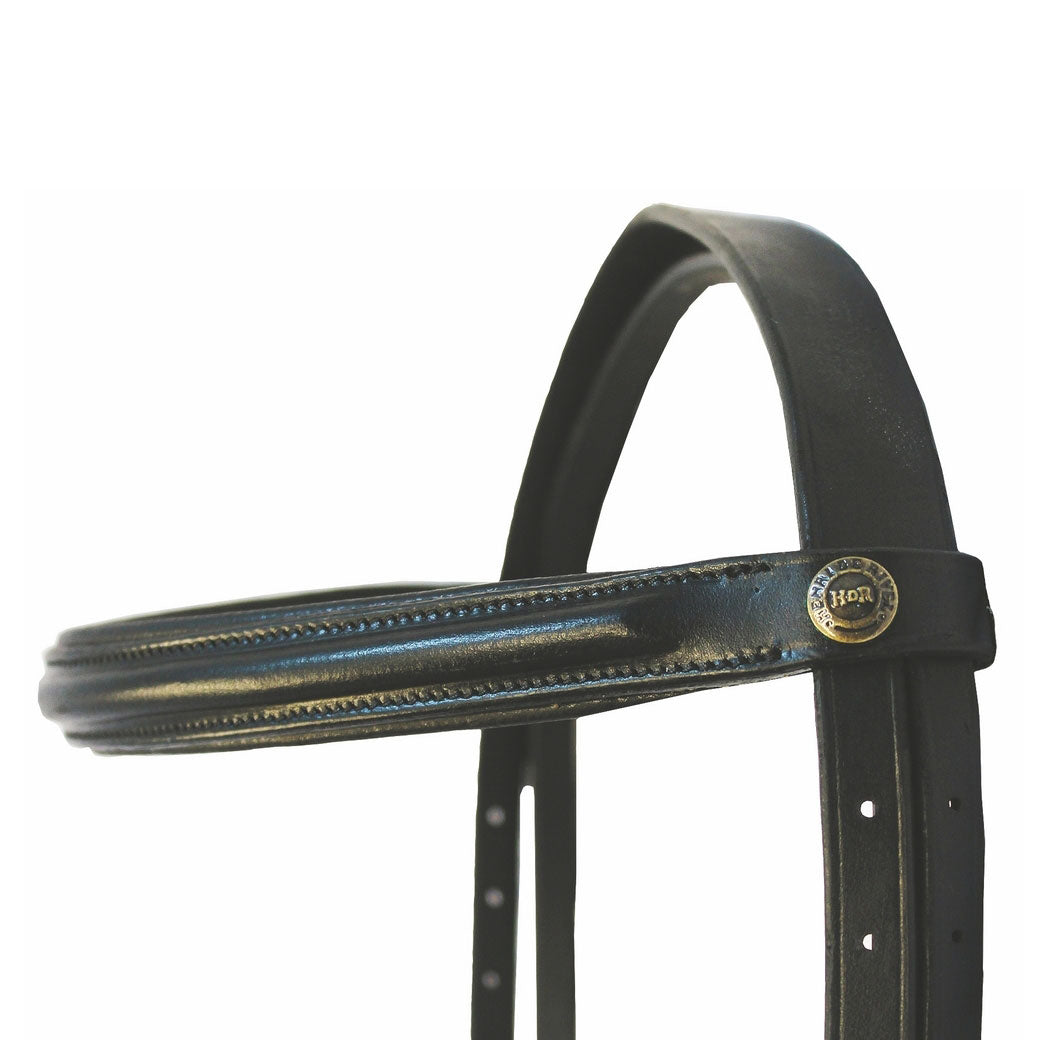 Henri de Rivel Pro Padded Dressage Bridle with Web Reins | HT Animal Supply