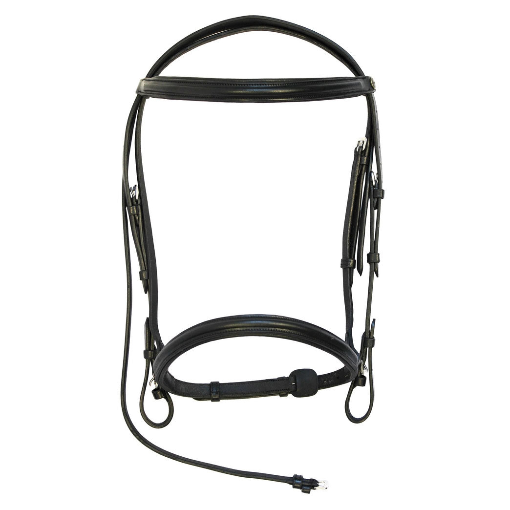 Henri de Rivel Pro Padded Dressage Bridle with Web Reins | HT Animal Supply