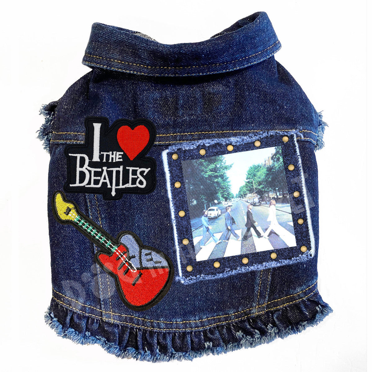 Rock Star (The Beatles) Abbey Lane Denim Dog Jacket