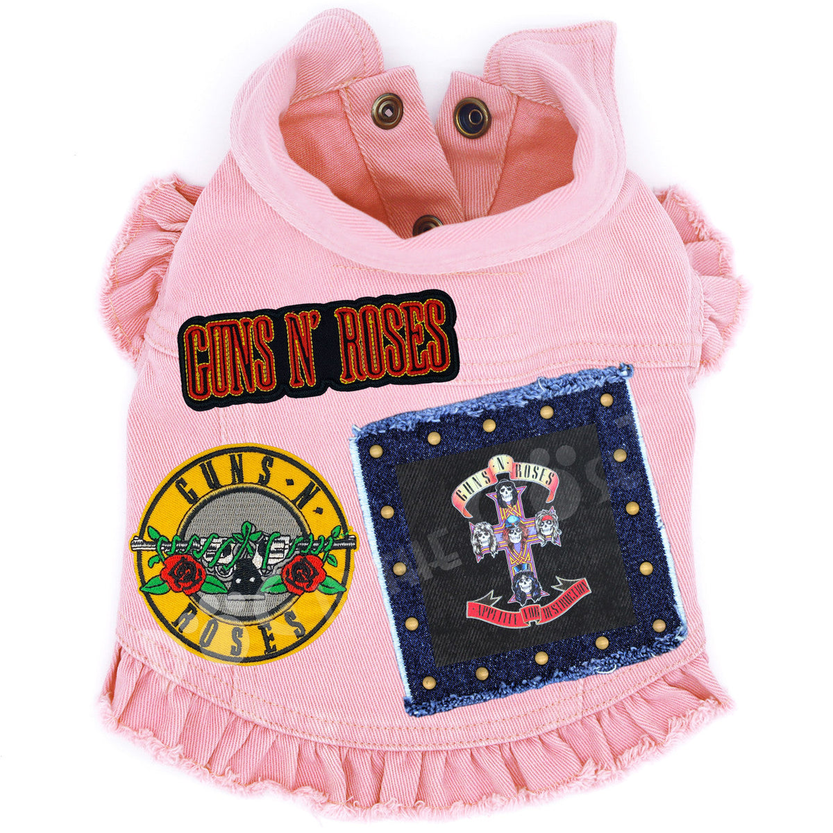 Rock Star - Guns N Roses - Appetite for Destruction Denim Dog Jacket