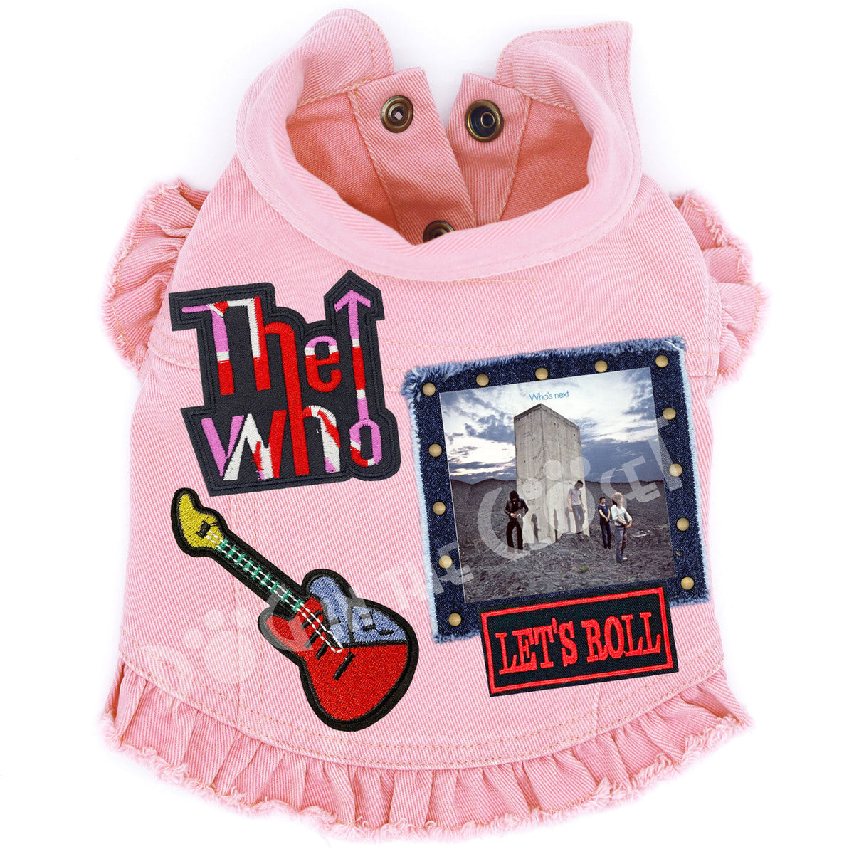 Rock Star - The Who -Whos Next Denim Dog Jacket