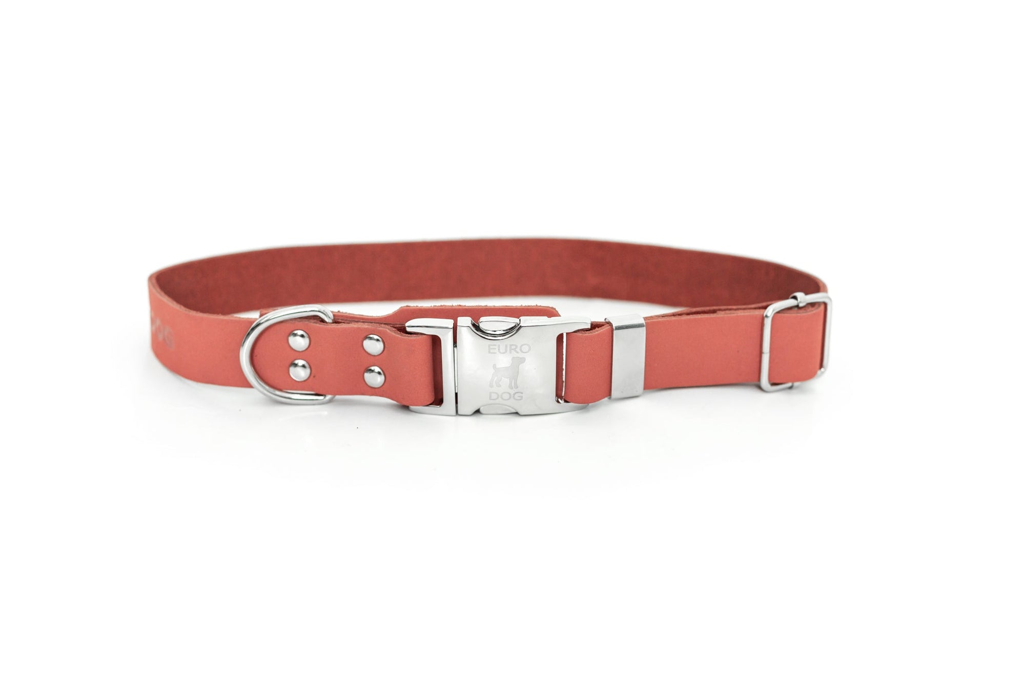 Euro-Dog Modern Quick-Release Leather Dog Collar