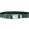 Modern Style Quick-Release Blue Jeans Leather Dog Collar