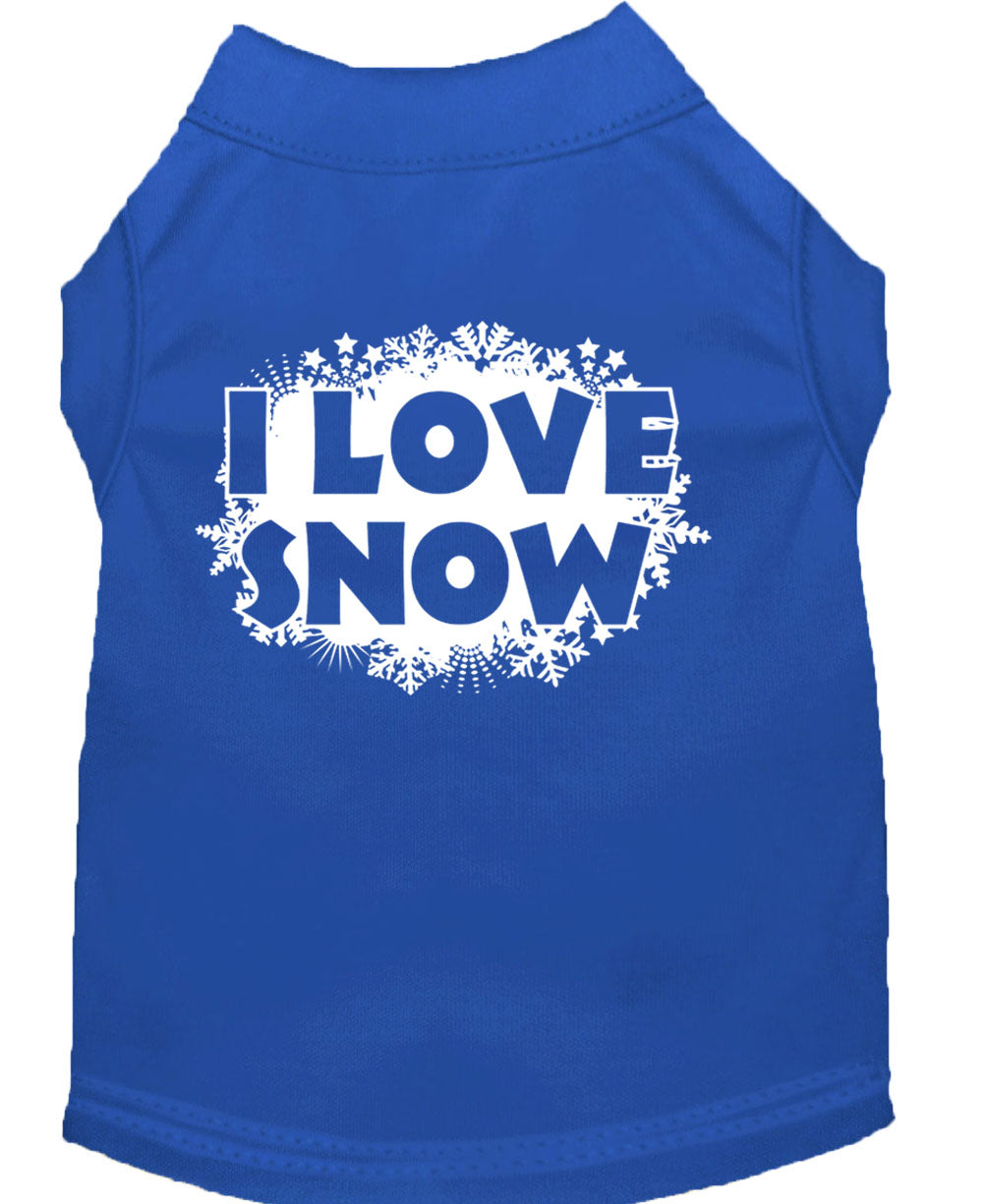 As You Wish Apparel – "I Love Snow" Christmas Pet Shirt
