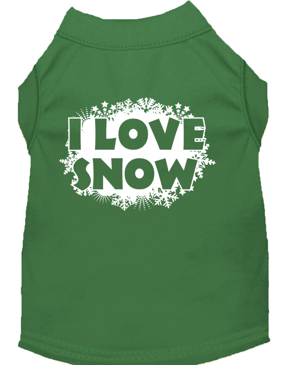 As You Wish Apparel – "I Love Snow" Christmas Pet Shirt