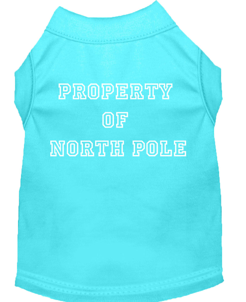 As You Wish Apparel – "Property Of North Pole" Christmas Pet Shirt