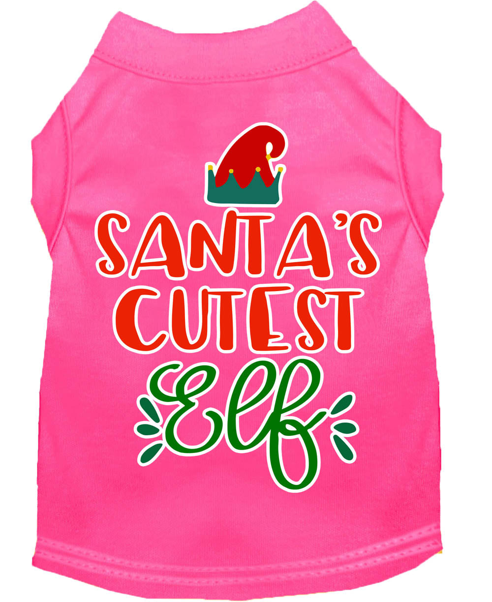 As You Wish Apparel – "Santas Cutest Elf" Christmas Pet Shirt