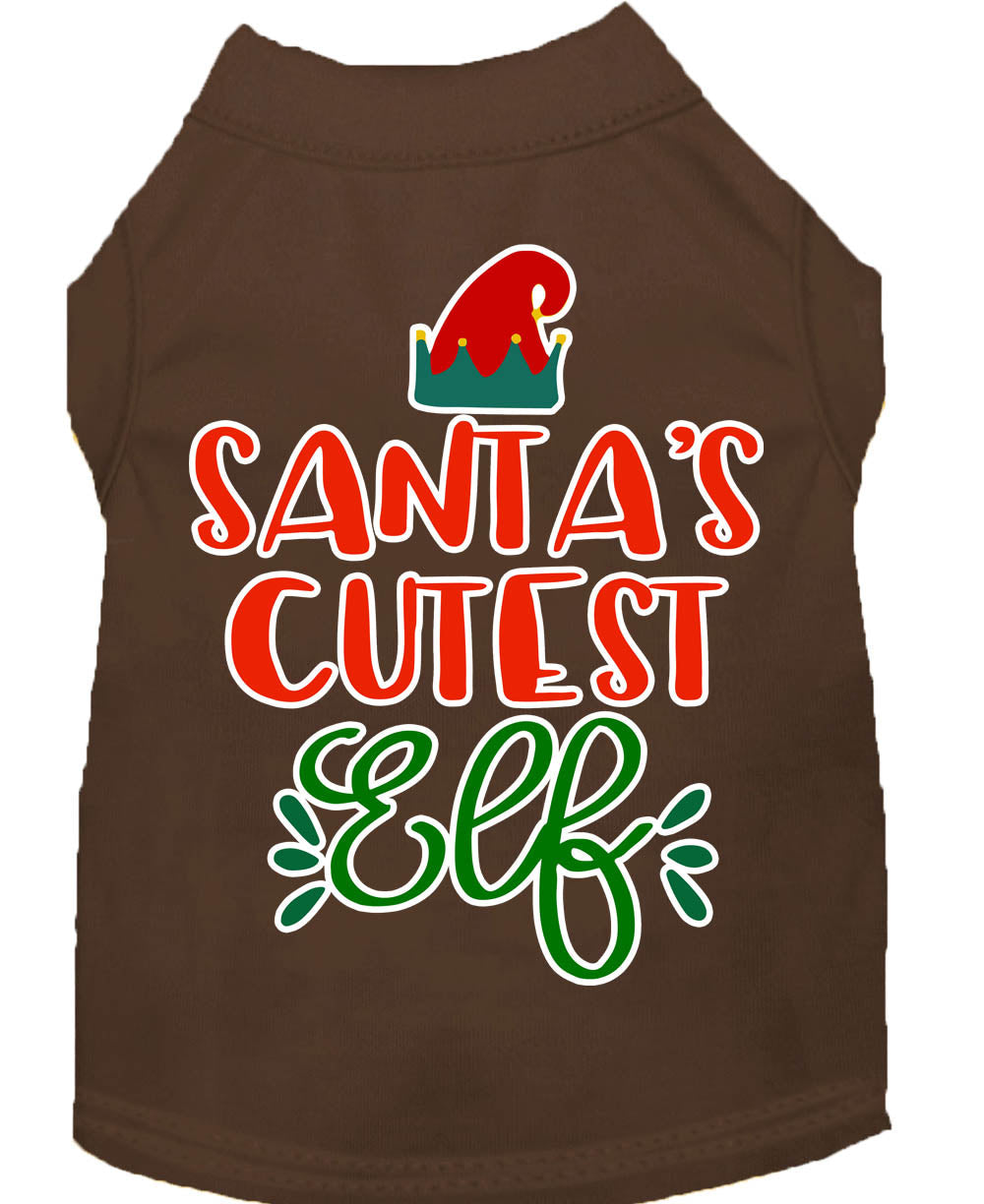 As You Wish Apparel – "Santas Cutest Elf" Christmas Pet Shirt