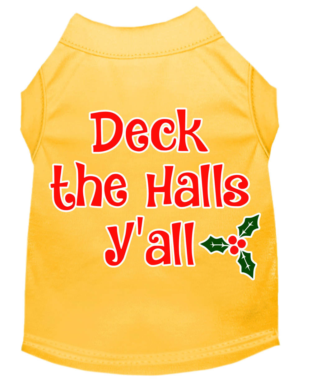 As You Wish Apparel – "Deck The Halls, Yall" Christmas Pet Shirt