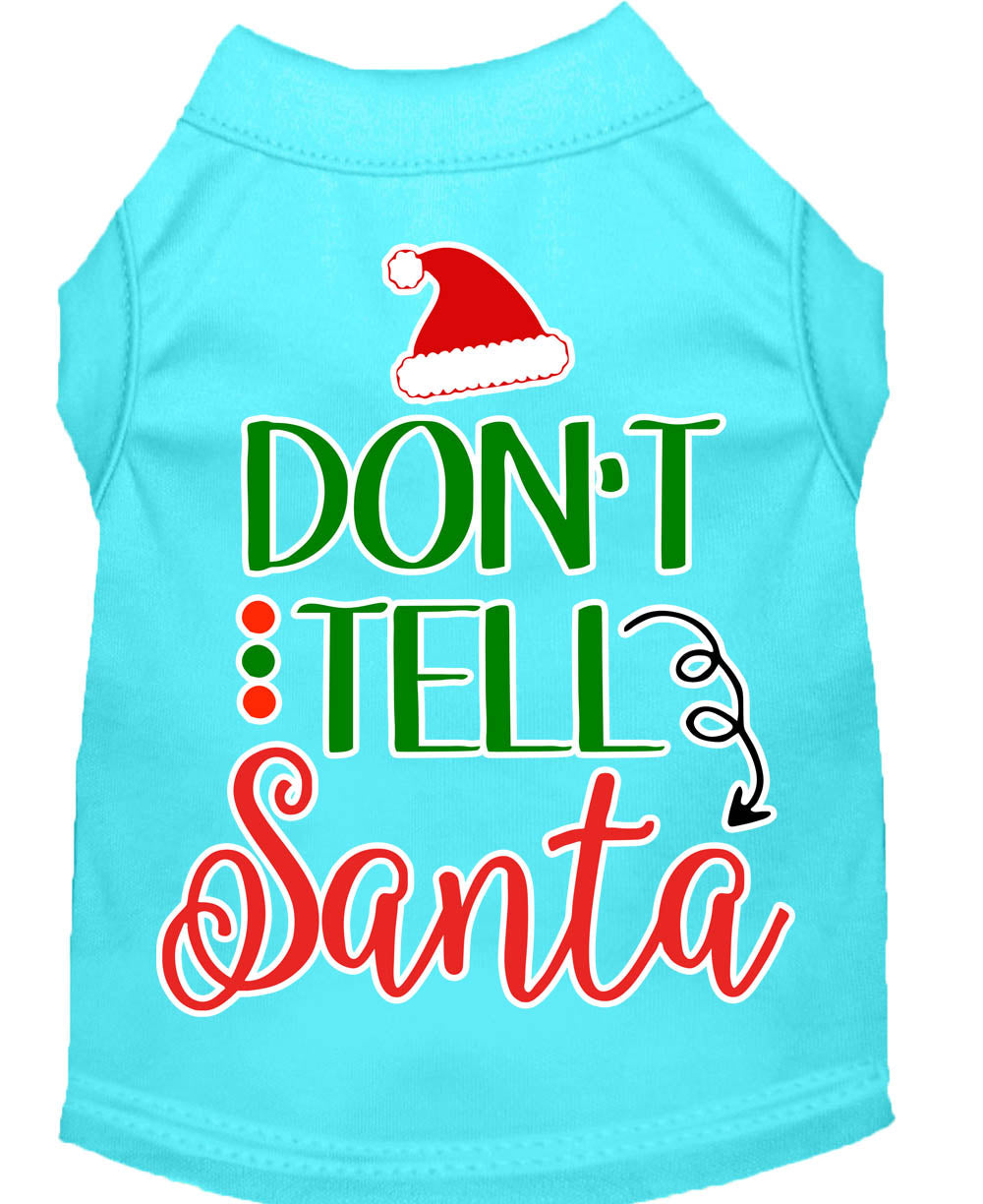 As You Wish Apparel – "Dont Tell Santa" Christmas Pet Shirt
