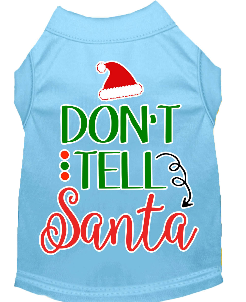 As You Wish Apparel – "Dont Tell Santa" Christmas Pet Shirt