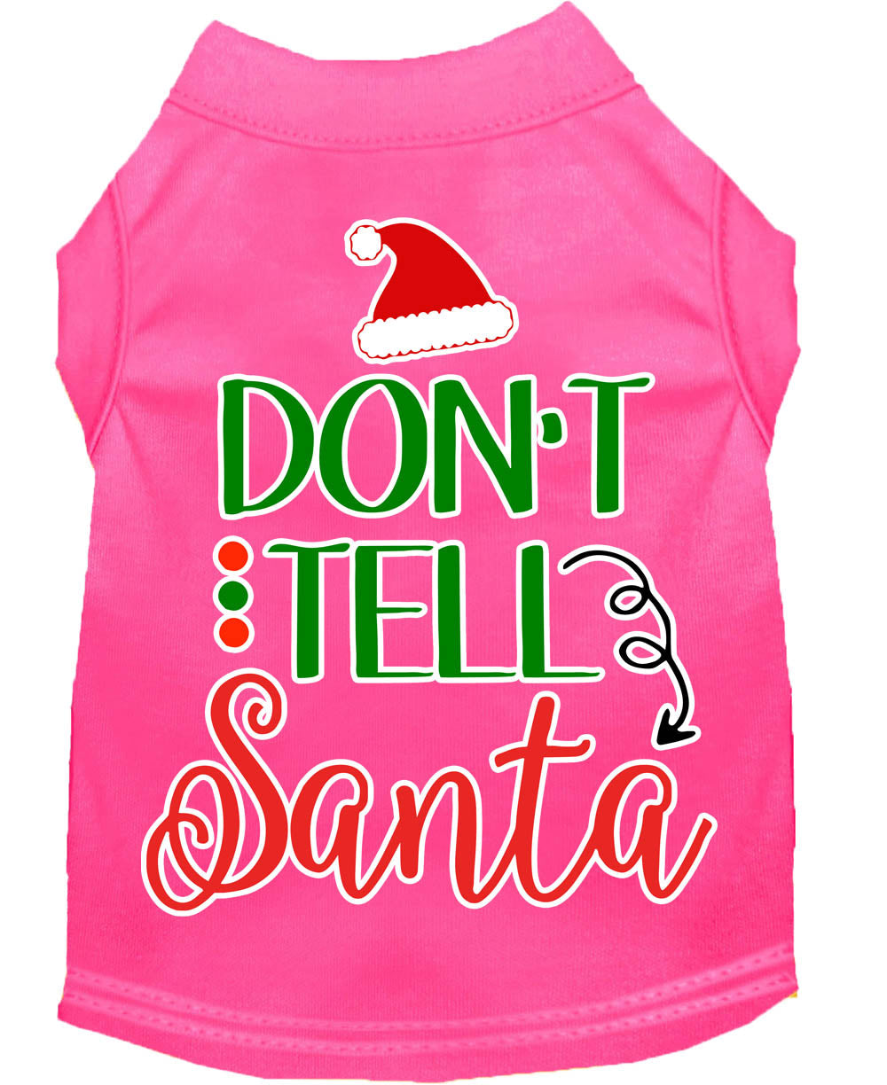 As You Wish Apparel – "Dont Tell Santa" Christmas Pet Shirt
