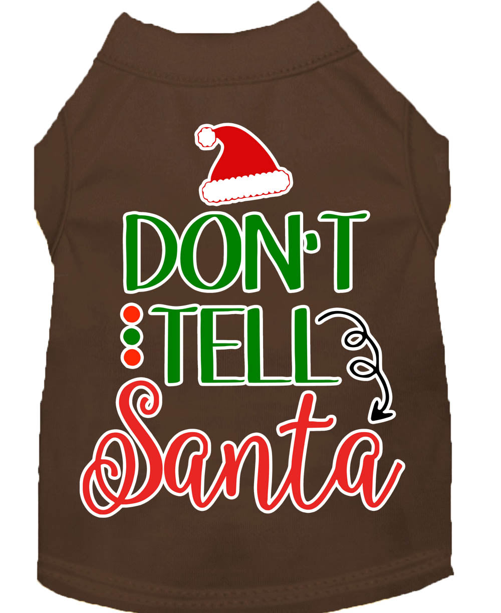 As You Wish Apparel – "Dont Tell Santa" Christmas Pet Shirt