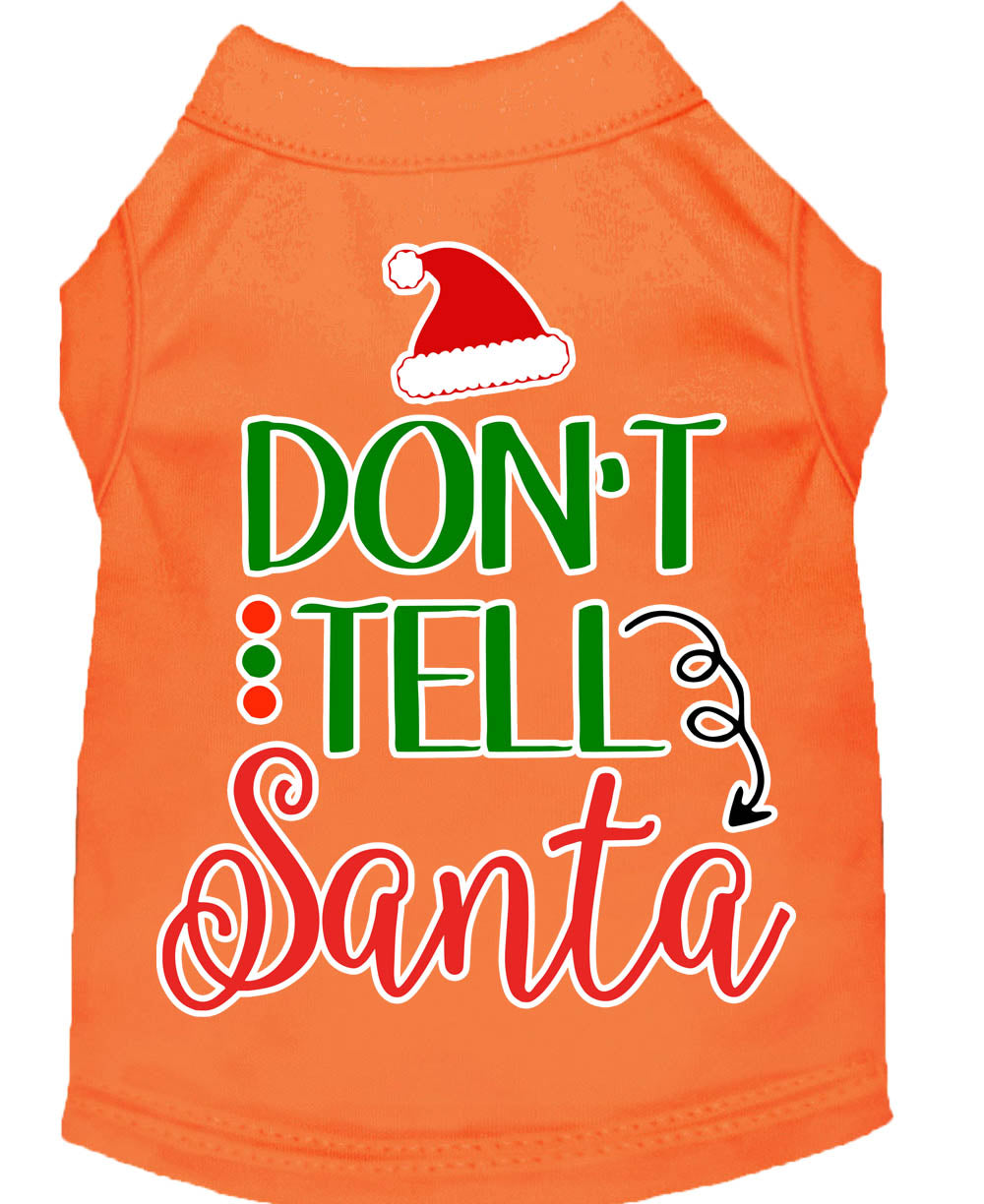As You Wish Apparel – "Dont Tell Santa" Christmas Pet Shirt