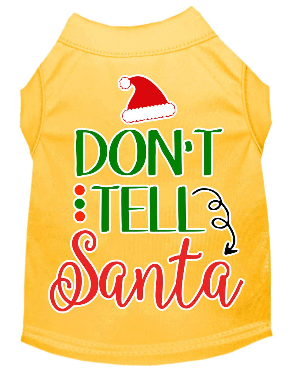 As You Wish Apparel – "Dont Tell Santa" Christmas Pet Shirt