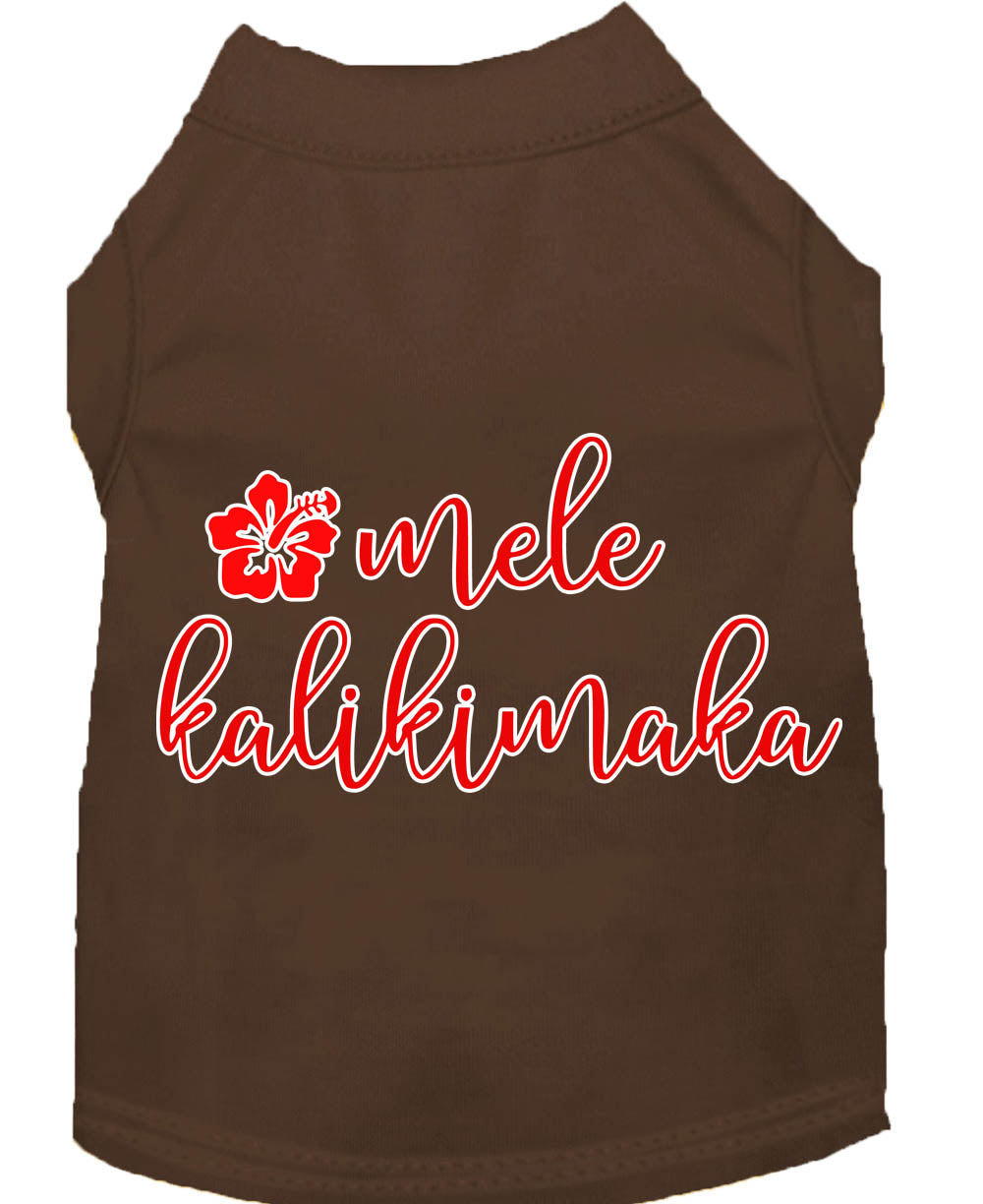 As You Wish Apparel – "Mele Kalikimaka" Christmas Pet Shirt