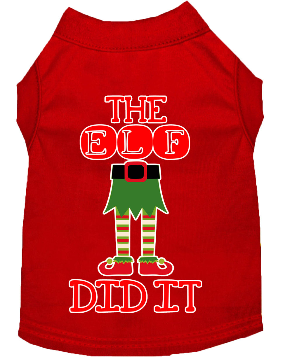 As You Wish Apparel – "The Elf Did It" Christmas Pet Shirt
