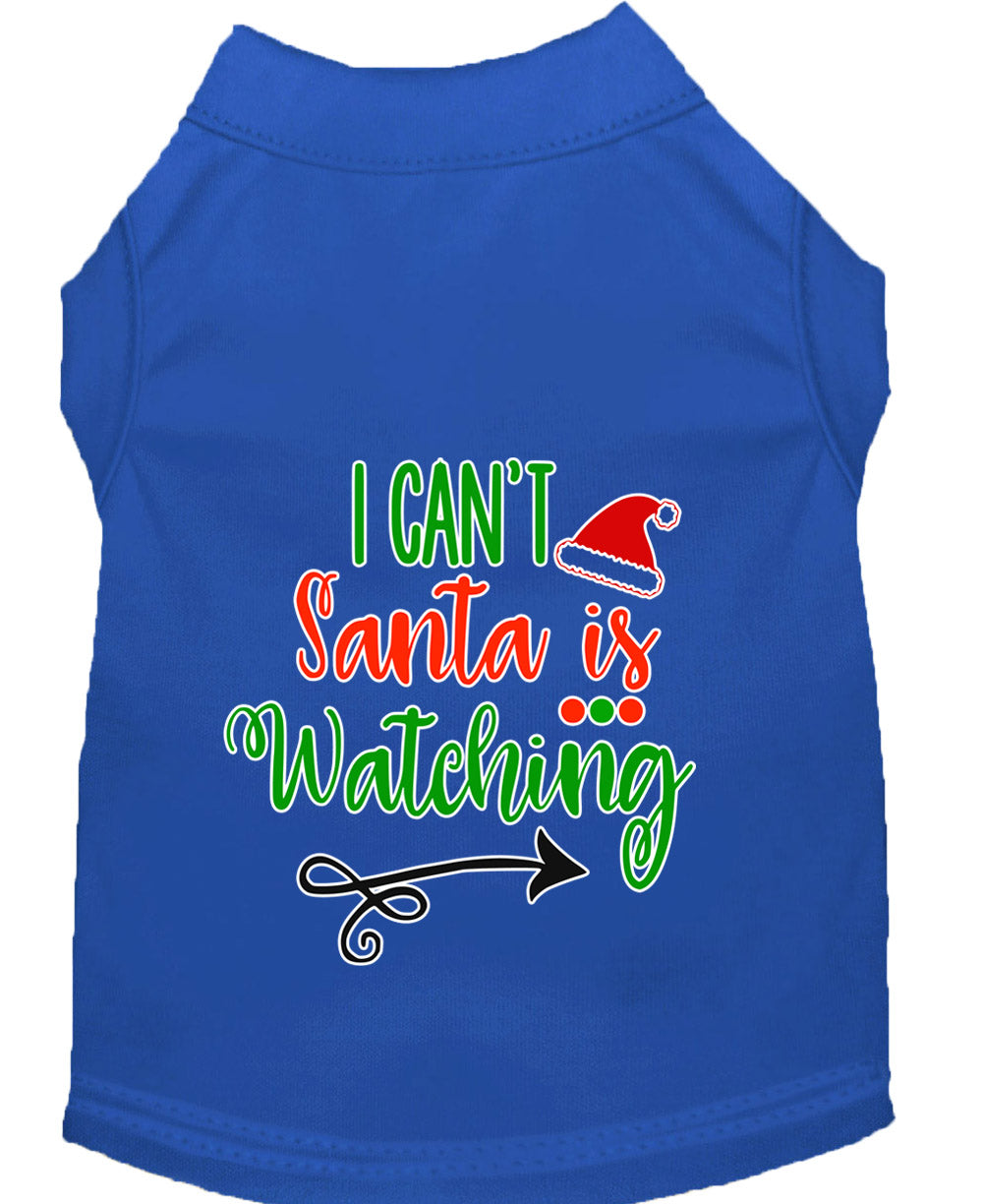 As You Wish Apparel – "I Cant, Santa is Watching" Christmas Pet Shirt