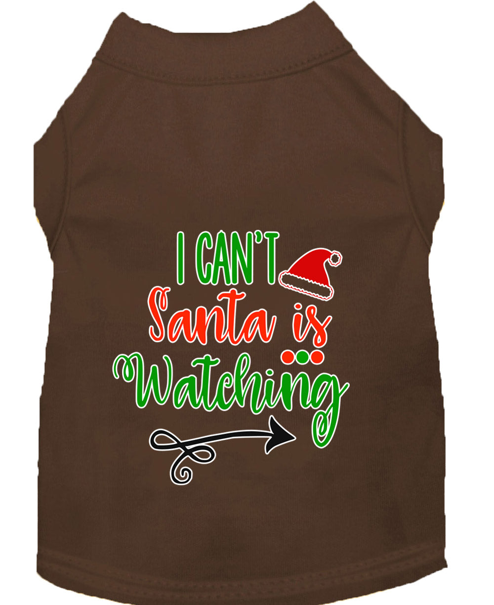 As You Wish Apparel – "I Cant, Santa is Watching" Christmas Pet Shirt