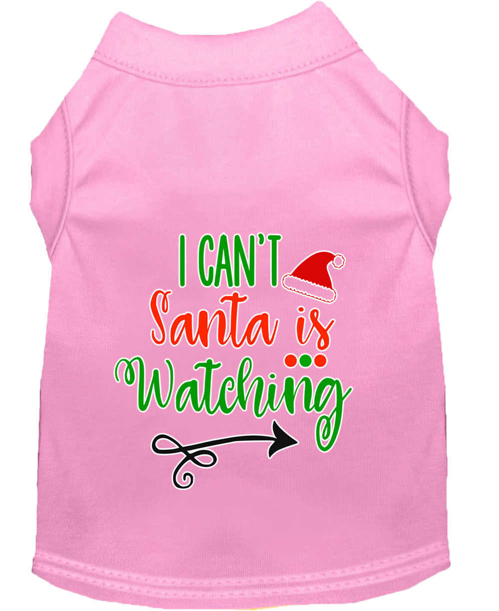 As You Wish Apparel – "I Cant, Santa is Watching" Christmas Pet Shirt