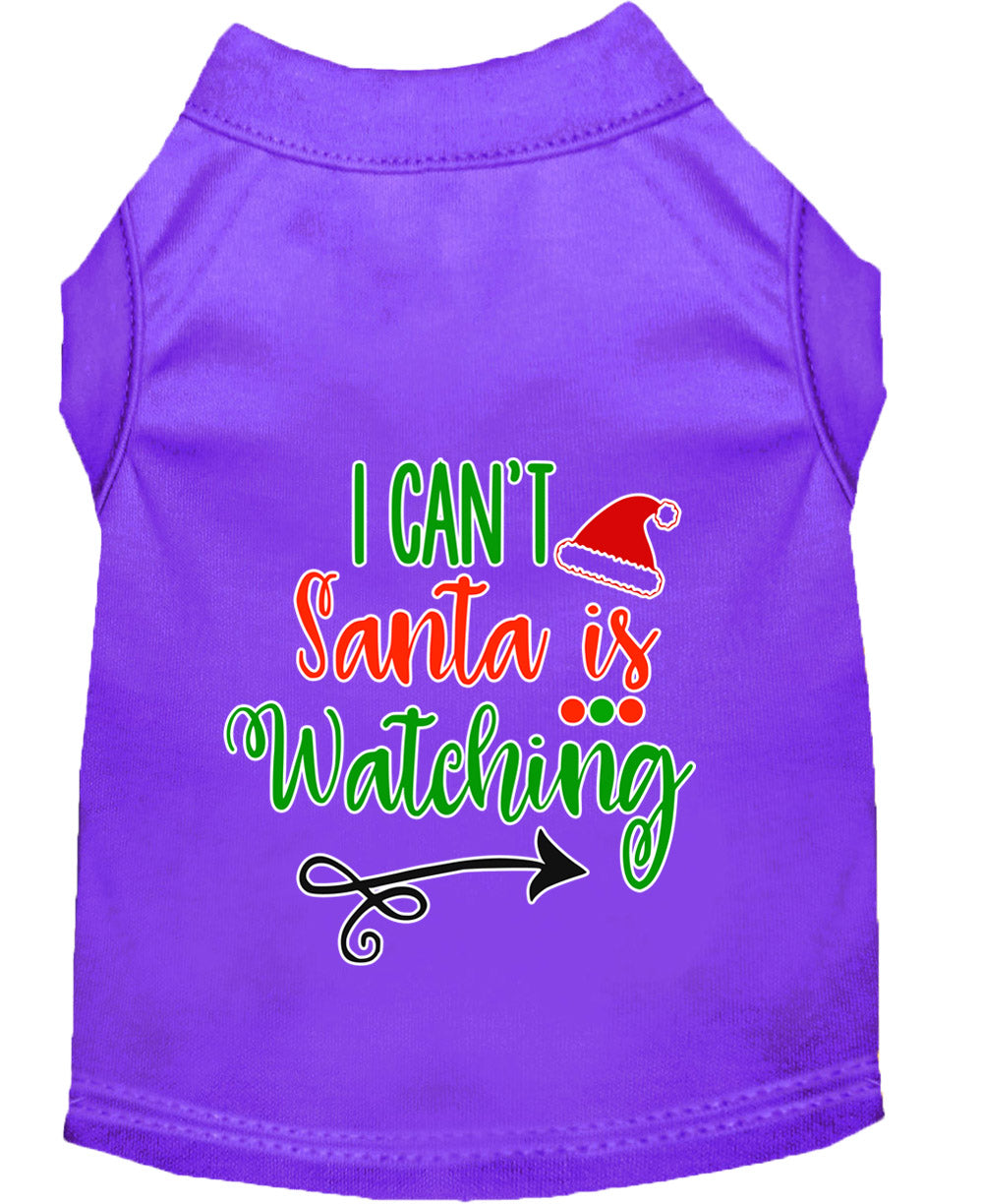 As You Wish Apparel – "I Cant, Santa is Watching" Christmas Pet Shirt