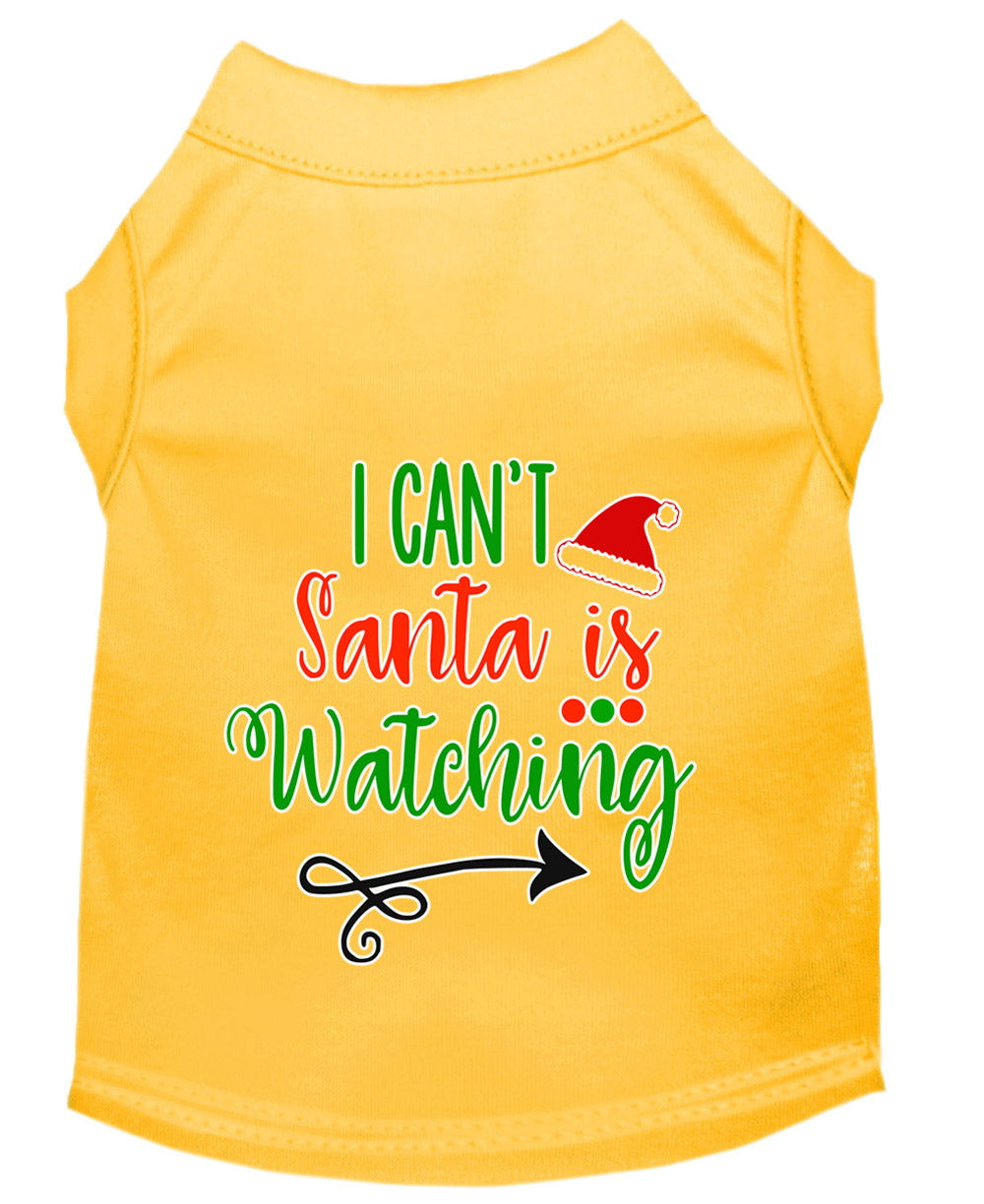 As You Wish Apparel – "I Cant, Santa is Watching" Christmas Pet Shirt