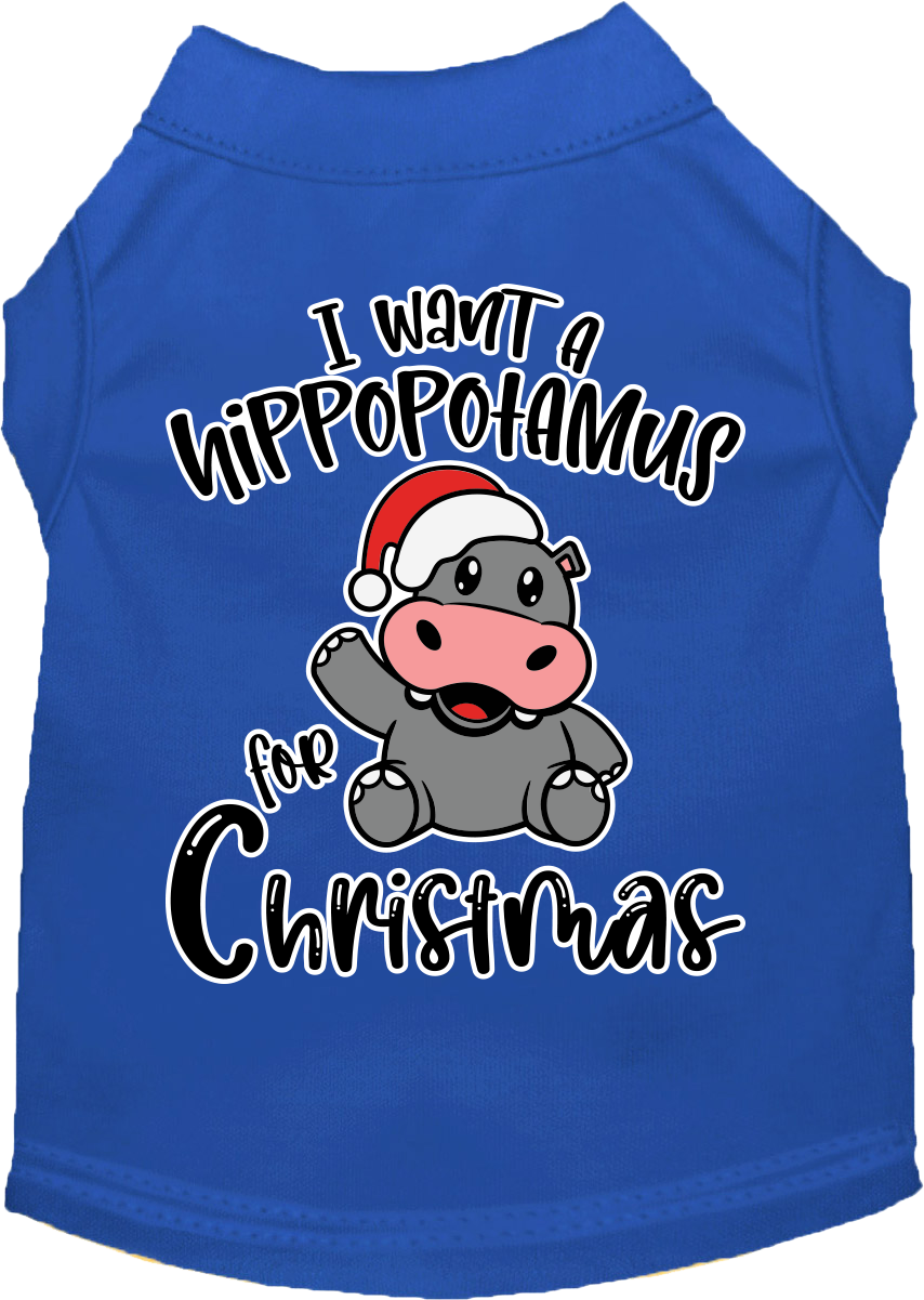 As You Wish Apparel – "I Want A Hippopotamus For Christmas" Pet Shirt