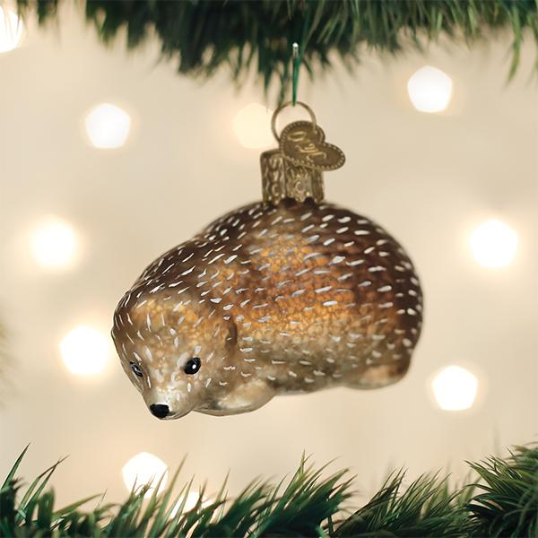 Old World Christmas: Vintage Hedgehog Christmas Ornament