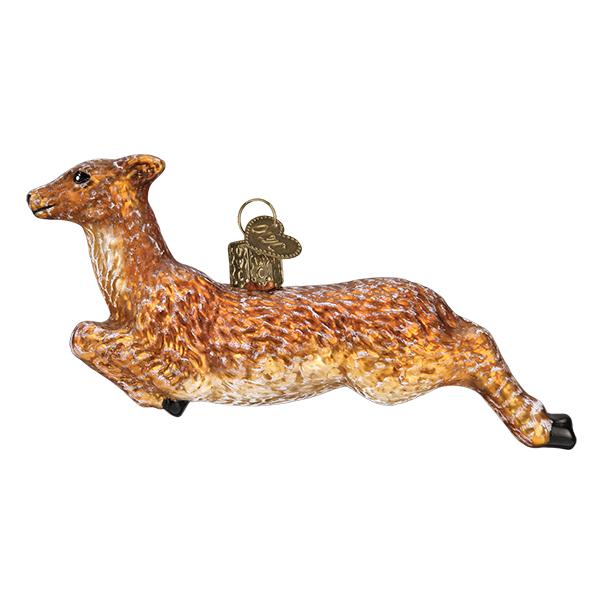 Old World Christmas: Vintage Deer Christmas Ornament
