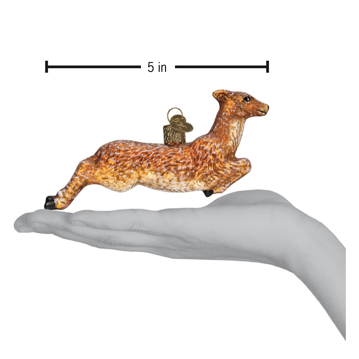 Old World Christmas: Vintage Deer Christmas Ornament