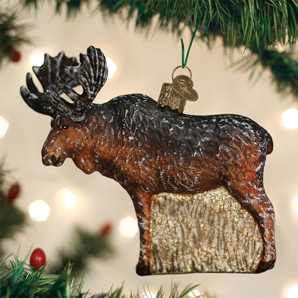 Old World Christmas: Vintage Moose Christmas Ornament
