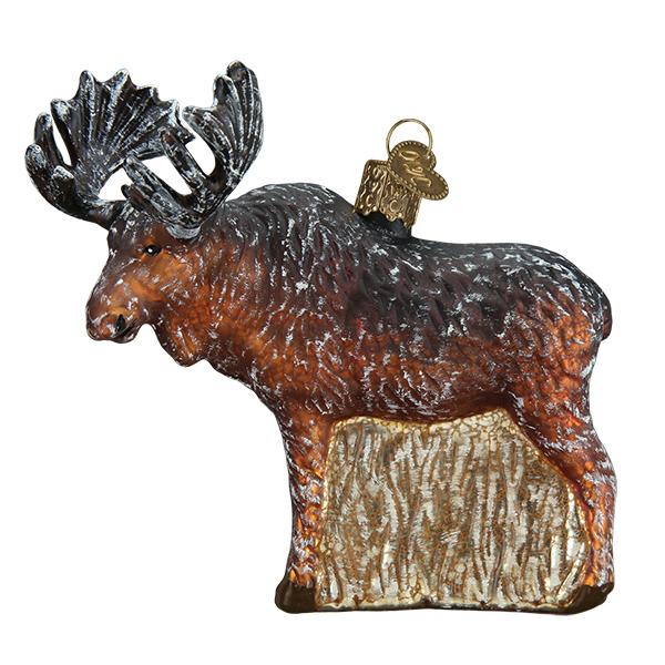 Old World Christmas: Vintage Moose Christmas Ornament