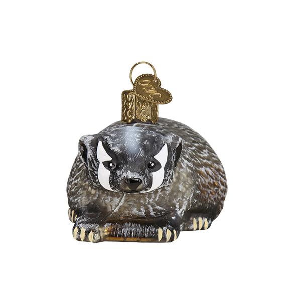 Old World Christmas: Vintage Badger Christmas Ornament