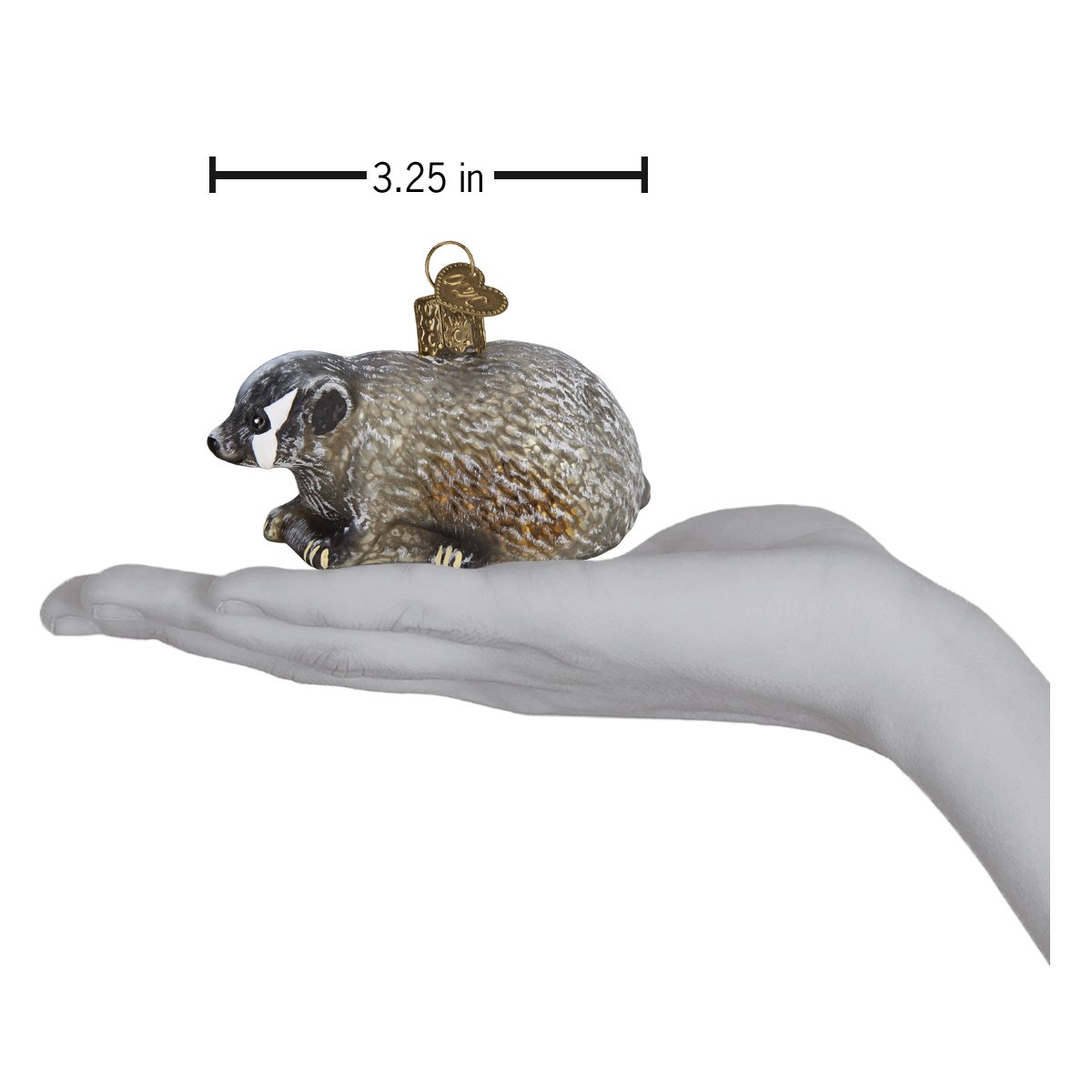 Old World Christmas: Vintage Badger Christmas Ornament