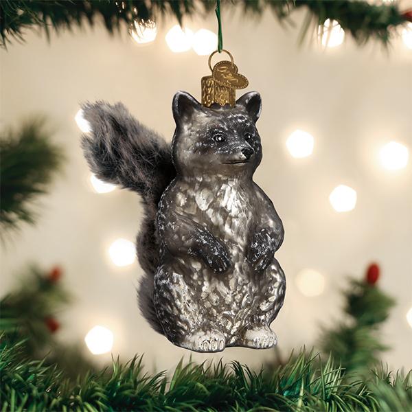 Old World Christmas: Vintage Raccoon Christmas Ornament