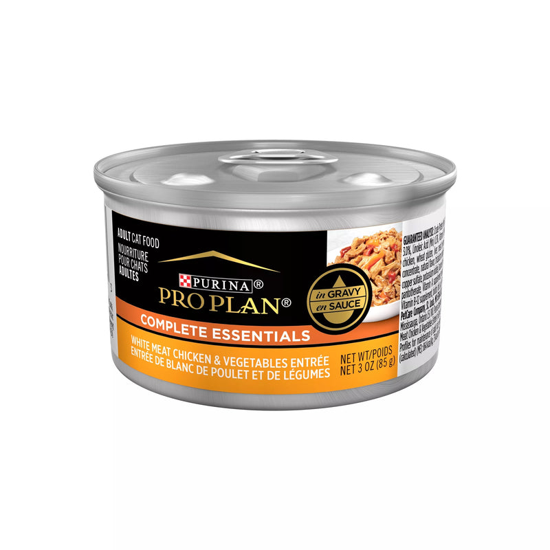 Pro Plan Complete Essentials White Meat Chicken & Vegetable Entre in Gravy Wet Cat Food (3oz)