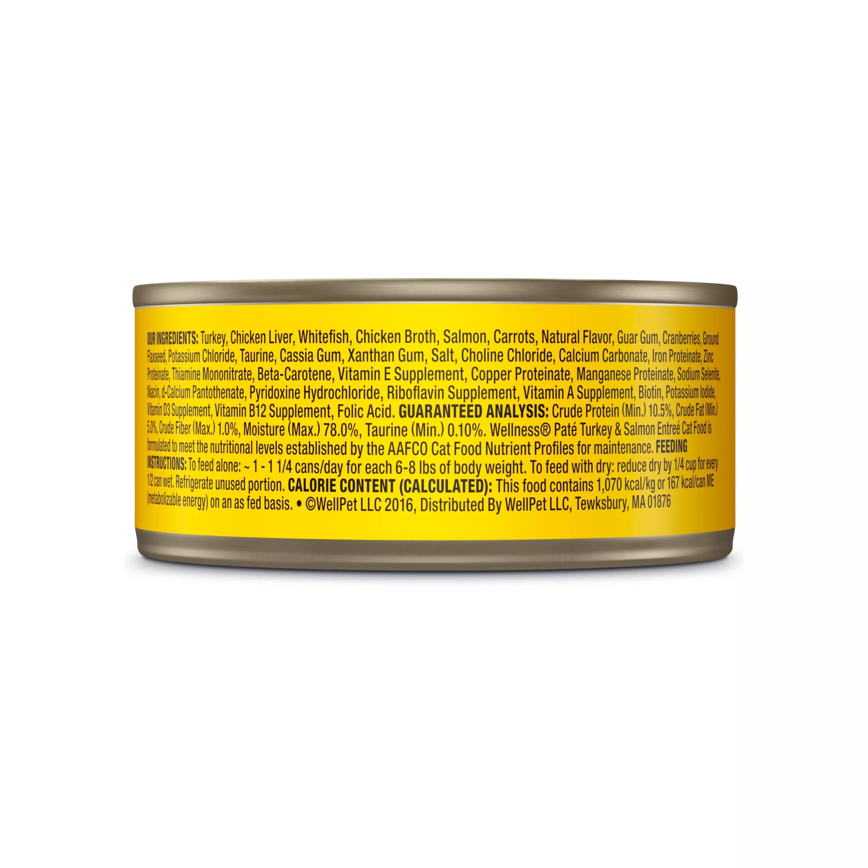 Wellness Complete Health Adult Turkey and Salmon Pate Wet Cat Food (3oz)