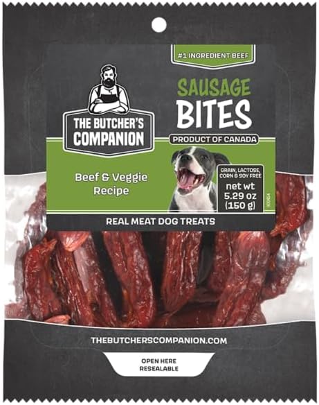 Butchers Companion Sausage Bites Beef & Vegetable Dog Treats (5.13oz)
